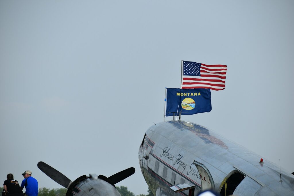 Montana flag plane mission save montana header